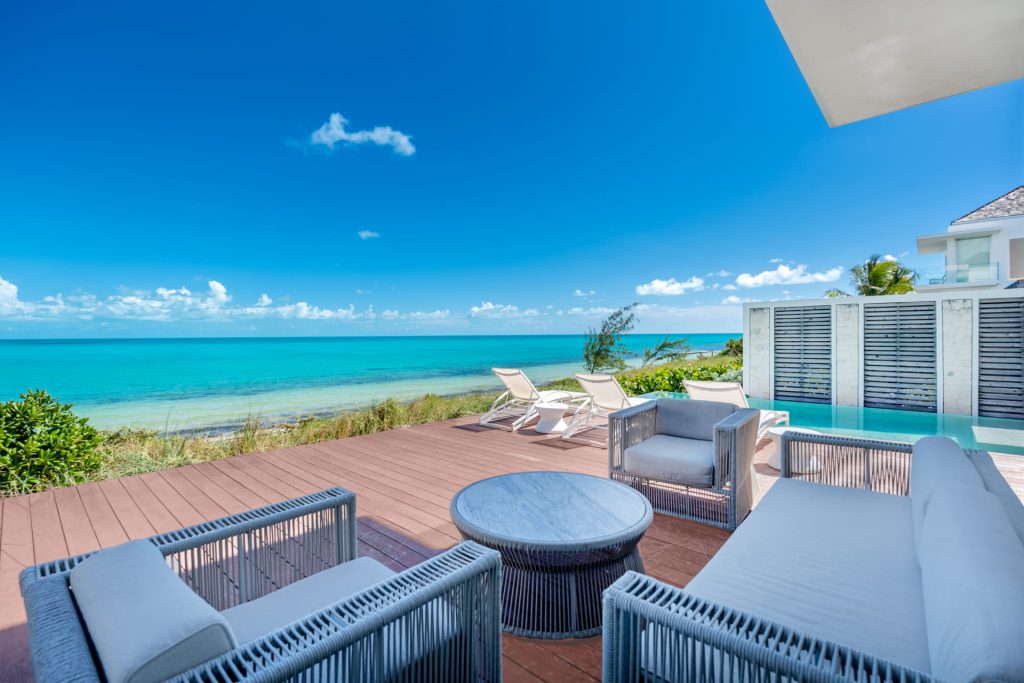 view from the luxury beachfront villas at long bay beach club