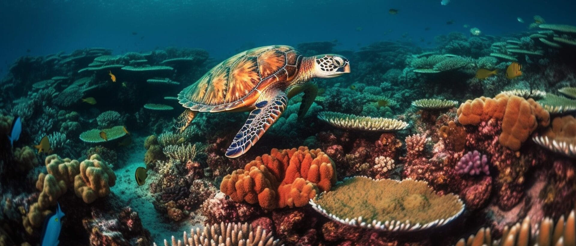 sea turtle sailing on the beaches of long bay beach club